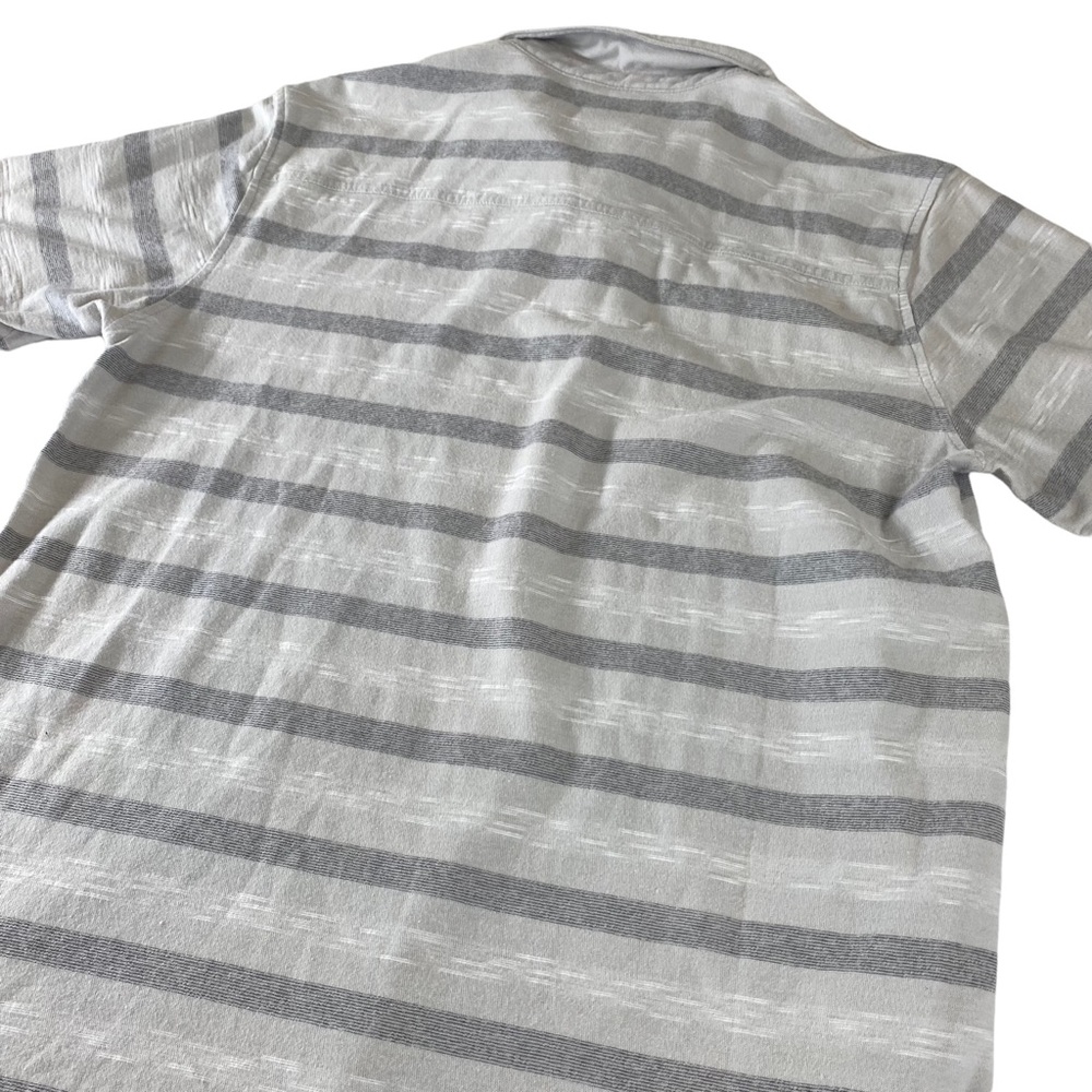 Tony Hawk Men's Light Striped Casual Short Sleeve Polo Shirt Hawk Logo Size S. - Picture 9 of 11